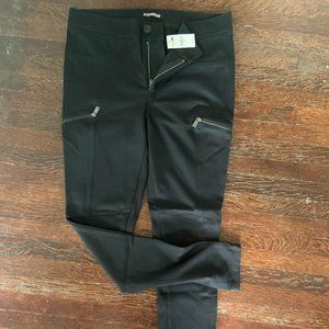 NWT EXPRESS Black Moto Leggings SZ 10